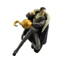 BANDAI Figurine Anime Heroes - One Piece - Sir Crocodile Articulée 17cm avec Cape et Crochet Détailé - Licence Officielle