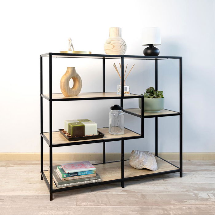 Table d'appoint Vinthera Moa Noir Beige 100 x 90 x 34 cm