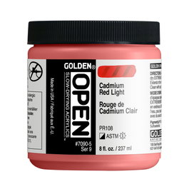 Golden OPEN Colores Acrílicos Rojo Cadmio Claro
