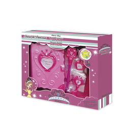 Tachan - Diario de Princesas - Journal pour Filles avec Serrure Secrète, Compartiments, Vitre Lumineuse, Stylo et Camée - Âge Recommandé +3 Ans - Langues Anglais, Italien, Espagnol