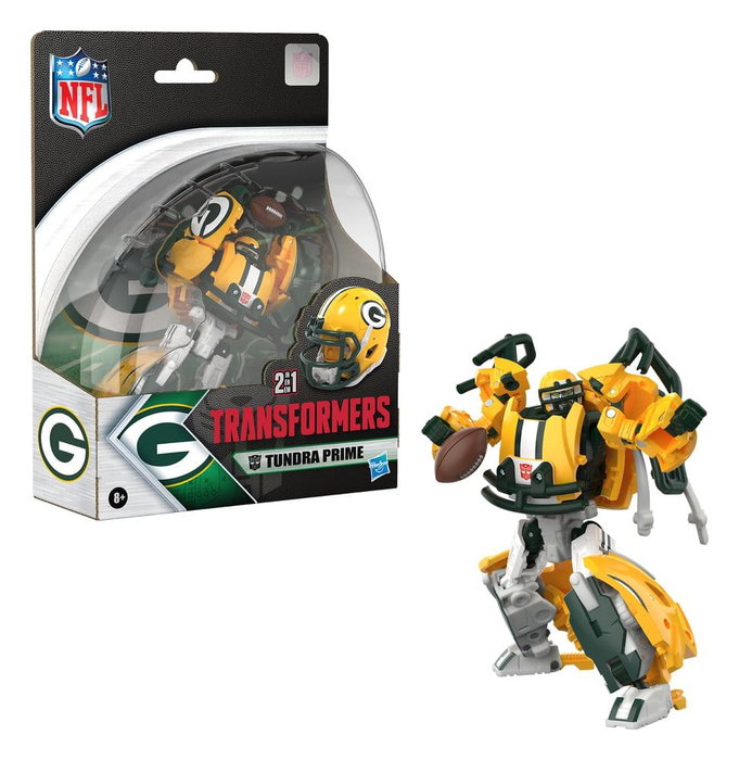 Hasbro Transformers x NFL figurine Green Bay Packers: Tundra Prime 14 cm