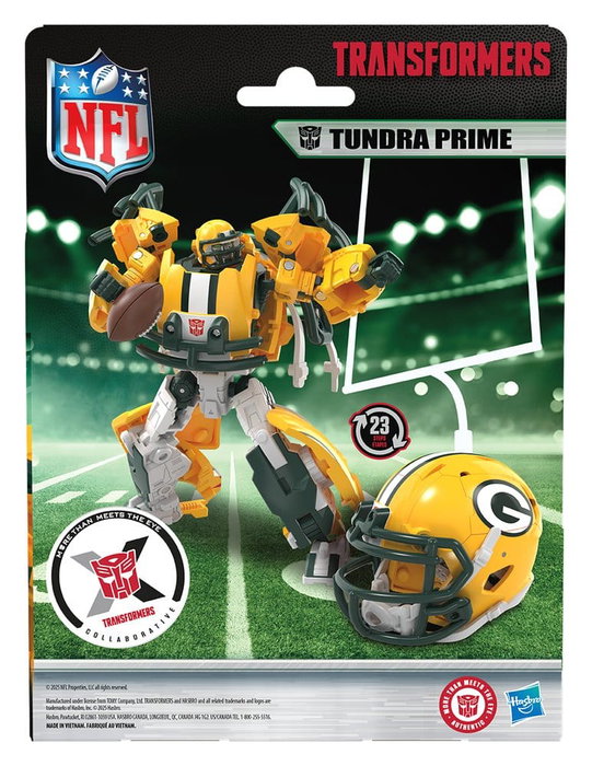 Hasbro Transformers x NFL figurine Green Bay Packers: Tundra Prime 14 cm