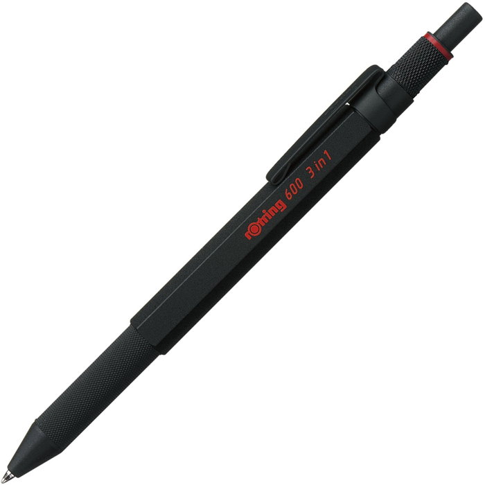 rotring 600 Multipen 3in1 noir porte-mine fin et stylo à bille bleu/rouge rotring 600 Multipen 3in1 noir porte-mine fin et stylo à bille bleu/rouge