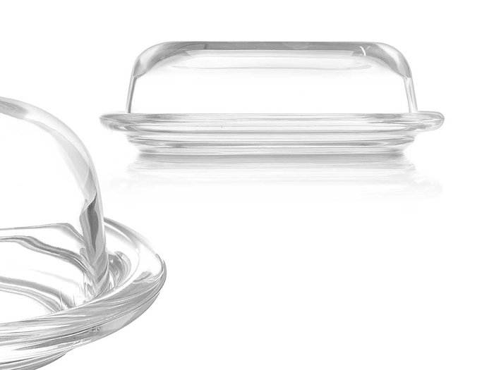 VIVALTO Mantequillera en verre lisse transparente