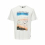 Maillot de Corps de Sport à Manches Coupe Only & Sons Onskolton Reg Beach Blanc