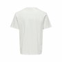 Maillot de Corps de Sport à Manches Coupe Only & Sons Onskolton Reg Beach Blanc