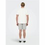 Maillot de Corps de Sport à Manches Coupe Only & Sons Onskolton Reg Beach Blanc