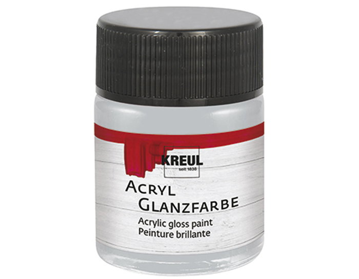 Kreul Peinture acrylique brillante argent 50ml Kreul Peinture acrylique brillante argent 50ml