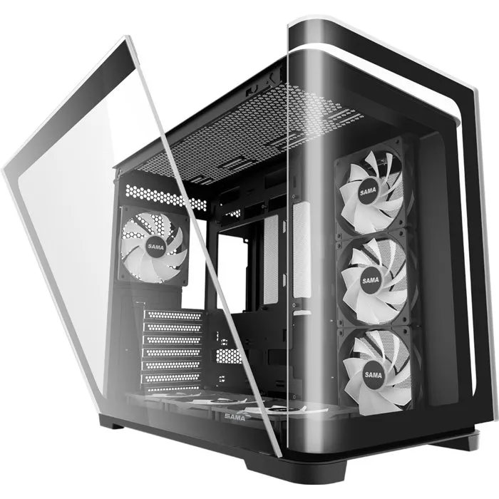 Sama V60 Boîtier PC Cube Noir ATX