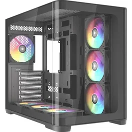 Sama V60 Boîtier PC Cube Noir ATX