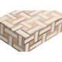 Boîte à bijoux Home ESPRIT Blanc Naturel Résine Bois de manguier 18 x 13 x 7,5 cm (2 Pièces)