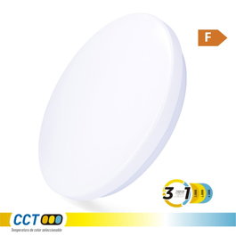 Edm Applique LED circulaire de surface 18W 3CCT ø33 x 6,6 cm