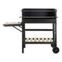 DKD Home Decor Roues de barbecue au charbon de bois Noir Naturel Métal Acier 113 x 51 x 97 cm