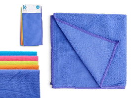 ARTE REGAL Lot de 5 lavettes en microfibre 30x30cm