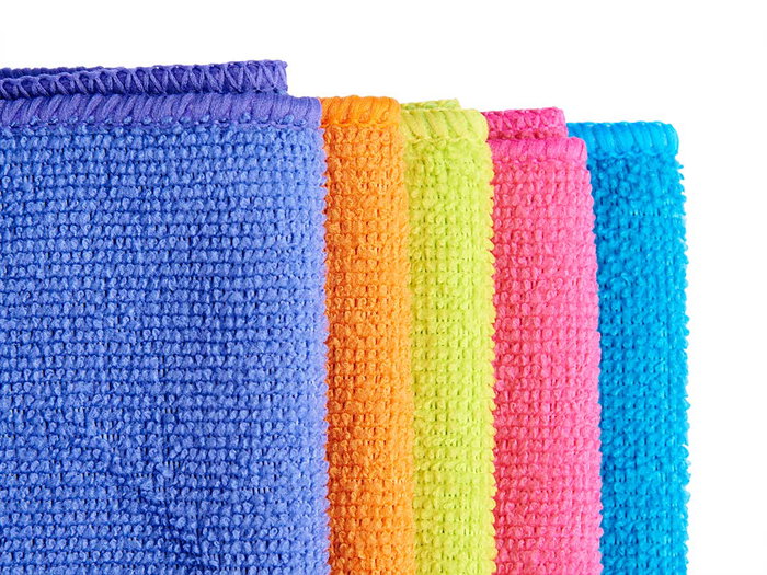 ARTE REGAL Lot de 5 lavettes en microfibre 30x30cm