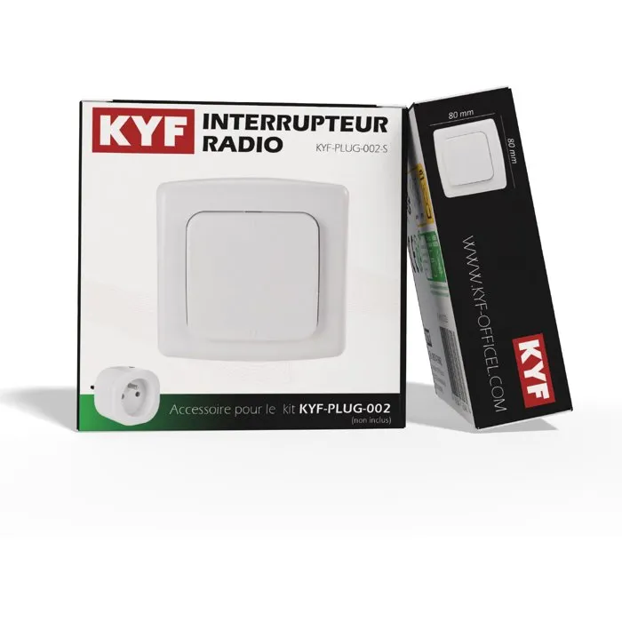 Kyf Interrupteur de Prise avec Ports USB et USB-C et Compteur d'Énergie - Version Avancée pour Usage Polyvalent - Compatible avec KYF-PLUG-001 et KYF-PLUG-003 Kyf Interrupteur de Prise avec Ports USB et USB-C et Compteur d'Énergie - Version Avancée pour Usage Polyvalent - Compatible avec KYF-PLUG-001 et KYF-PLUG-003