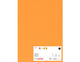 Innspiro Lot de 5 feuilles de mousse EVA orange fluo 40x60cm x 2mm