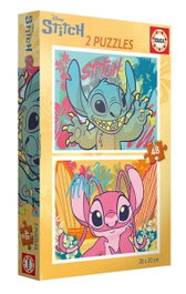 Educa Lot de 2 puzzles Stitch de 48 pièces
