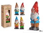 Ibergarden Nain de Jardin en Céramique 30 cm Couleurs Vives Assorties (Set de 12)