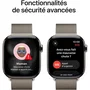 Apple Watch Series 11 GPS + Cellular - 42mm - Boîtier Titanium Naturel - Bracelet Milanese Loop Naturel