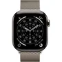 Apple Watch Series 11 GPS + Cellular - 42mm - Boîtier Titanium Naturel - Bracelet Milanese Loop Naturel