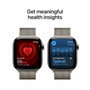 Apple Watch Series 11 GPS + Cellular - 42mm - Boîtier Natural Titanium - Bracelet Natural Milanese Loop