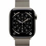 Apple Watch Series 11 GPS + Cellular - 42mm - Boîtier Natural Titanium - Bracelet Natural Milanese Loop