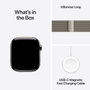 Apple Watch Series 11 GPS + Cellular - 42mm - Boîtier Natural Titanium - Bracelet Natural Milanese Loop