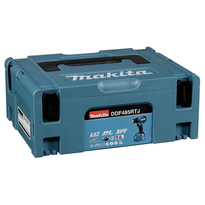 Makita DDF485RTJ Perceuse-visseuse sans fil avec 2x Batteries 5,0 Ah