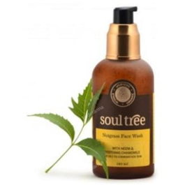 SOULTREE Gel Nettoyant Facial Nutglass et Neem 120ml