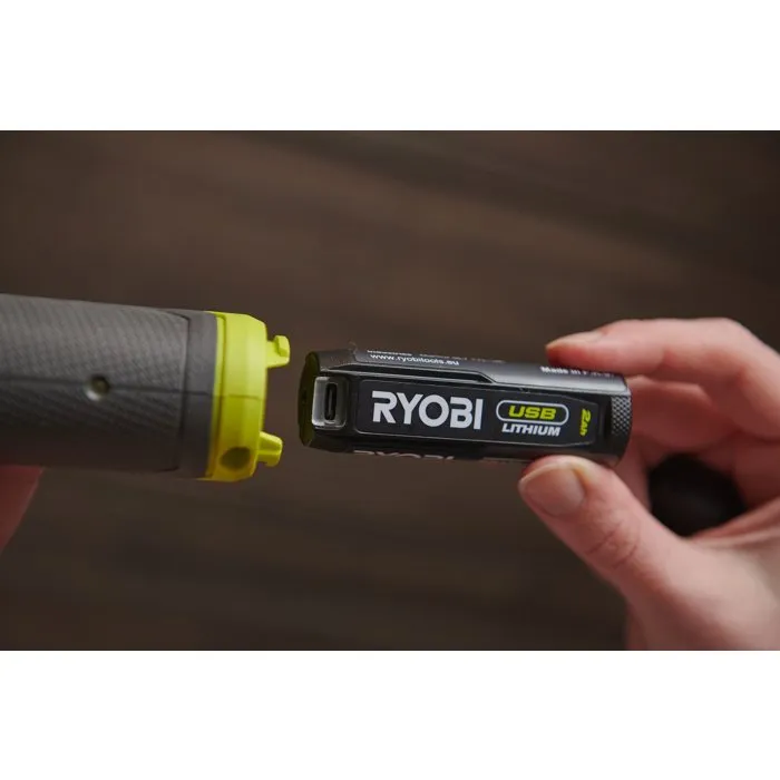Ryobi Clé à cliquet 4V USB Lithium mécanique - batterie 2Ah + chargeur - RR14W4-120G