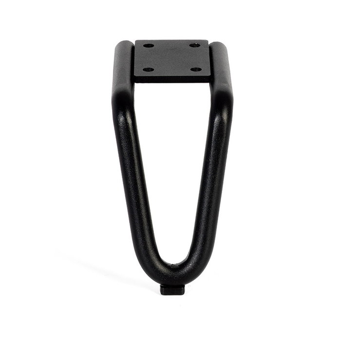 Q&Q Pata Metálica Victoria H100/H120, Pied de Table en Métal avec Finition Noir Mat, Hauteur (H) 100 cm