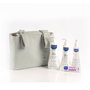 Mustela Set de Soin pour Bébé à la Camomille Bio - Gel Bain, Lait Corps, Baume Crème, Eau Coiffante et Sac Trolley - 5 Pièces