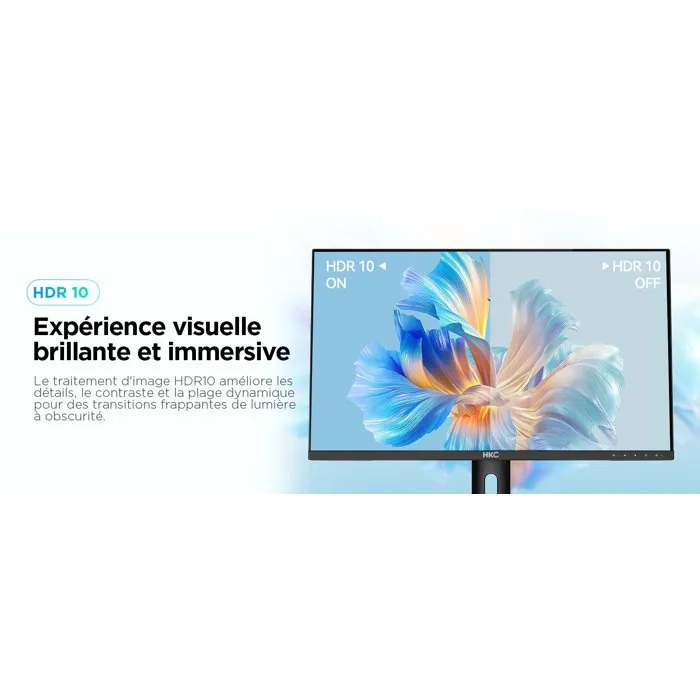 HKC B2742A Écran PC 27 pouces UHD IPS USB-C 65W