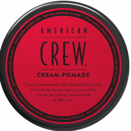 American Crew Crème Pomade 85g Homme Tenue Légère à Moyenne Aspect Naturel Hydratante Anti-Frisottis
