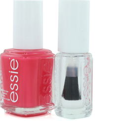 Essie - Set de Vernis à Ongles Vernis Durcisseur, Vernis Nacré Vegan 72 Peach Daiquiri 13.5 ml + Top Coat Good To Go 5 ml
