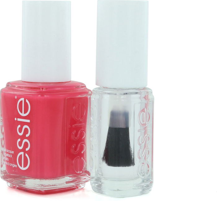 Essie - Set de Vernis à Ongles Vernis Durcisseur, Vernis Nacré Vegan 72 Peach Daiquiri 13.5 ml + Top Coat Good To Go 5 ml Essie - Set de Vernis à Ongles Vernis Durcisseur, Vernis Nacré Vegan 72 Peach Daiquiri 13.5 ml + Top Coat Good To Go 5 ml