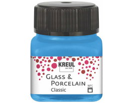 Kreul Peinture verre et porcelaine GLASS&PORCELAIN Classic brillante bleu clair 20ml