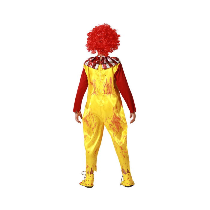 BigBuy Carnival Déguisement Clown Enfant Jaune avec Détails Sanglants 10-12 Ans