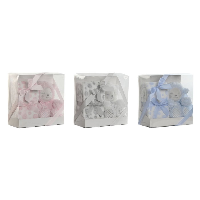 Coffret Bébé Home ESPRIT Bleu Beige Rose Polyester (3 Unités) Coffret Bébé Home ESPRIT Bleu Beige Rose Polyester (3 Unités)