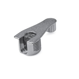 DUVER Support de cazoleta excentrique double niquelé pour montage vertical épaisseur 16 (Pack de 250)