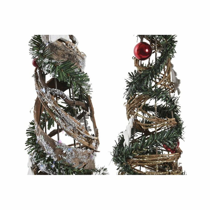 DKD Home Decor Sapin de Noël Métal Rouge et Vert (Lot de 2) DKD Home Decor Sapin de Noël Métal Rouge et Vert (Lot de 2)