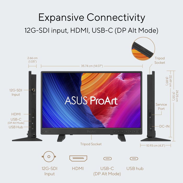 Asus PA16USV Écran 4K Ultra HD 15,6 pouces Asus PA16USV Écran 4K Ultra HD 15,6 pouces