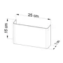 Copertura Applique mural SOL-SL.0419 en acier blanc, design géométrique moderne