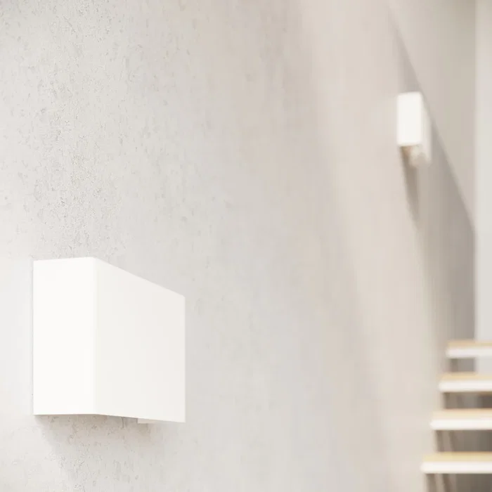 Copertura Applique mural SOL-SL.0419 en acier blanc, design géométrique moderne