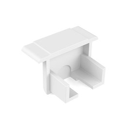 Herrajes ALK Tapa de finition à emboîter pour profil Kale+ en couleur blanche