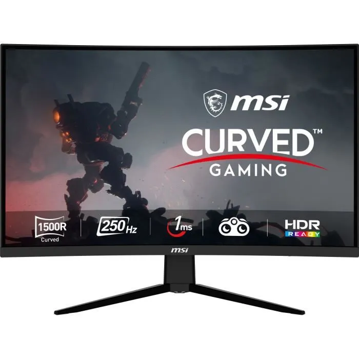 MSI Optix G32C4X Écran PC Gamer 31,5 pouces Incurvé - FHD, Dalle VA, 250 Hz, 1 ms, HDMI 2.0, DisplayPort 1.2a MSI Optix G32C4X Écran PC Gamer 31,5 pouces Incurvé - FHD, Dalle VA, 250 Hz, 1 ms, HDMI 2.0, DisplayPort 1.2a