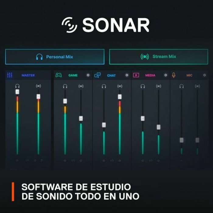 Steelseries Microphone Gaming Alias avec Sonar, LED, Support Ajustable Steelseries Microphone Gaming Alias avec Sonar, LED, Support Ajustable