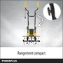 Powerplus Motoculteur Électrique POWXG72010 - 1500 W, 6 Lames, Largeur de Travail 450 mm, Profondeur 220 mm