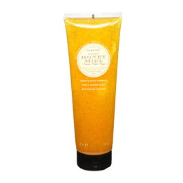 Perlier Honey Bath & Shower Scrub Exfoliant au Miel Biologique Italien pour la Douche, Nettoyage Profond, Peau Hydratée, 250 ml